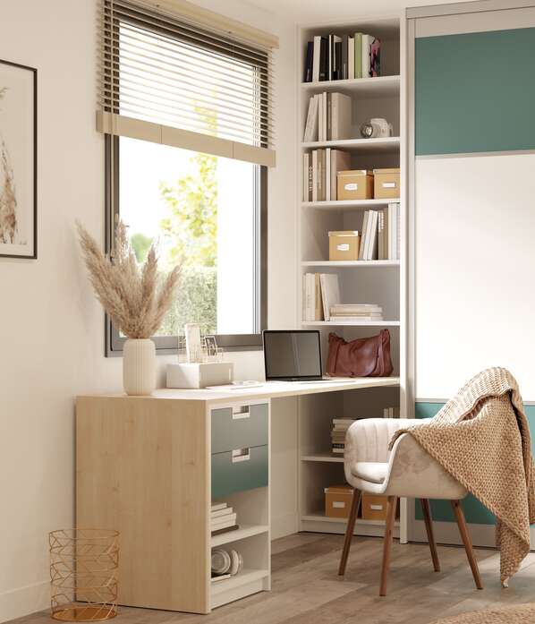 Transformer un bloc tiroir en meuble de bureau - Du goût et des couleurs
